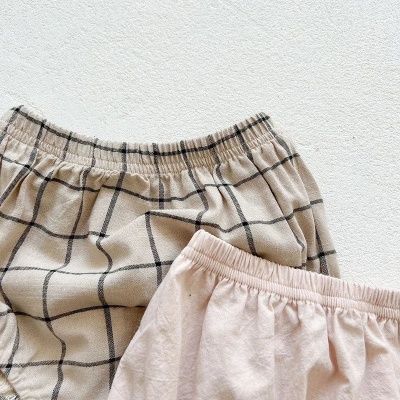 Cute Plaid Baby Clothing Set for Girls