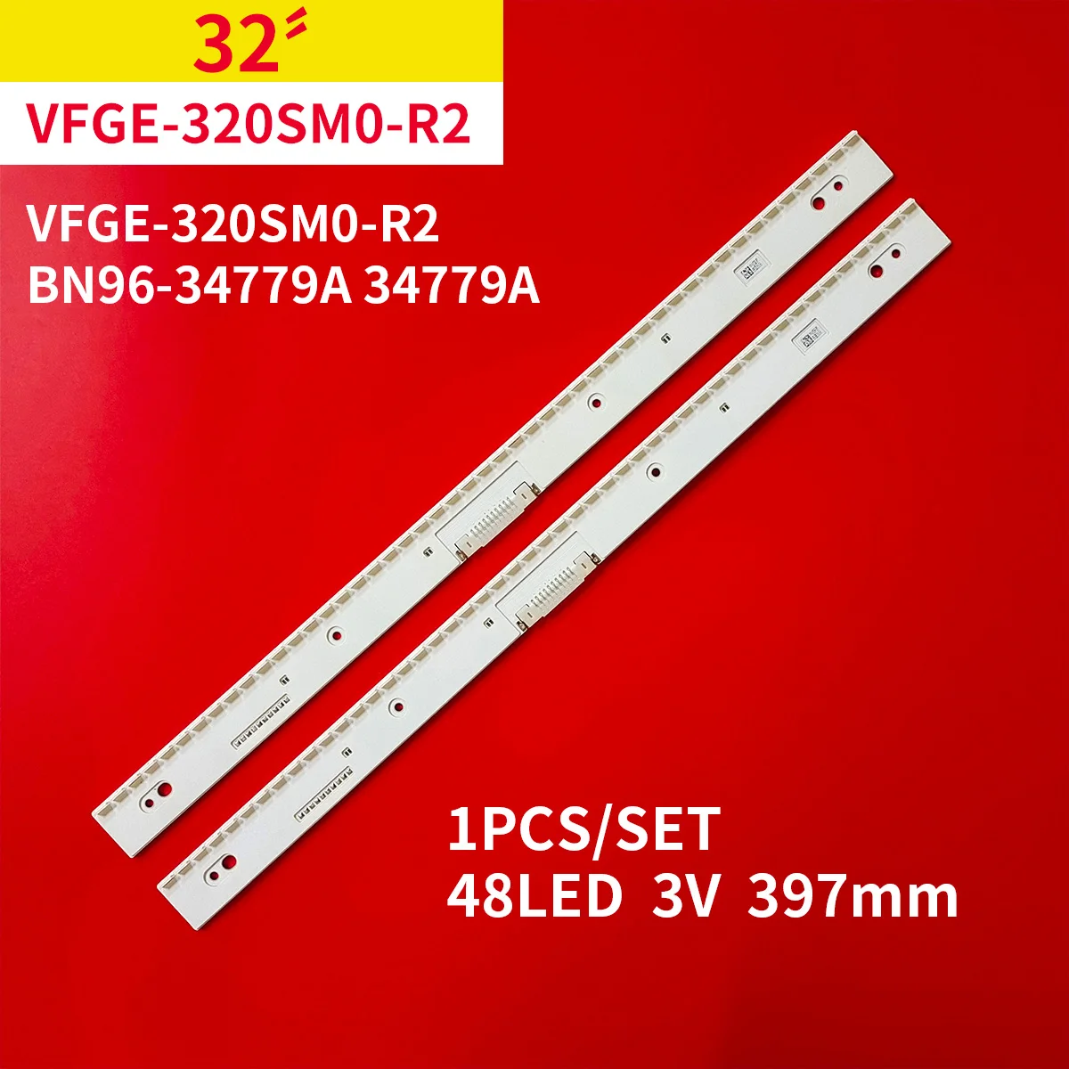 1 Pz/Set Striscia Di Retroilluminazione A Led Originale 48 Lampade 3V 397Mm Per Samsung 32 "Tv Vfge-320Sm0-R2 Bn96-34779A 34779A