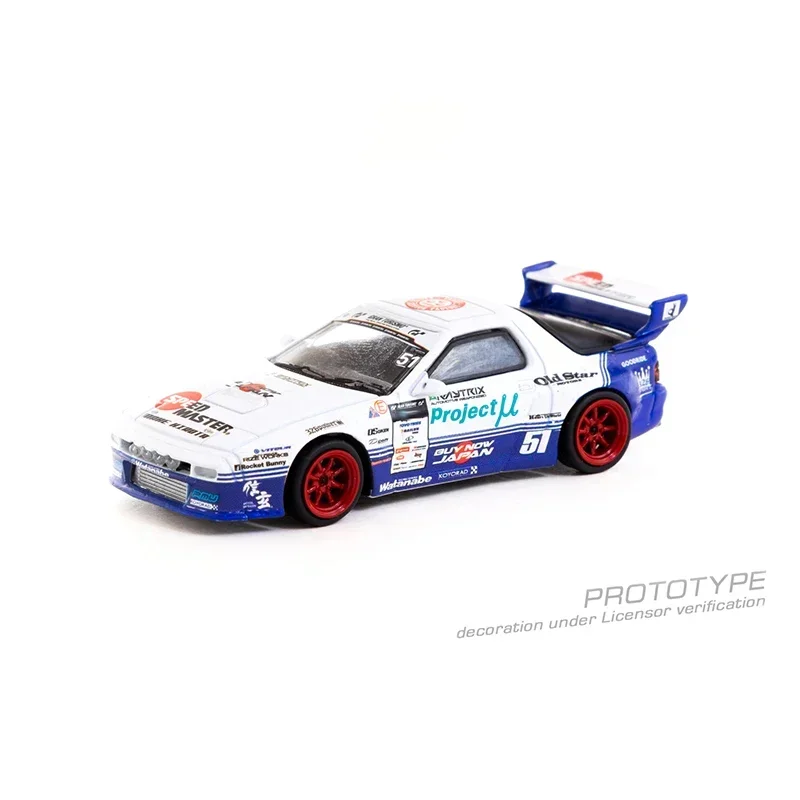 

Tarmac Works 1:64 Pandem RX7 FC3S Drift Diecast Diorama Car Model Collection Miniature Carros Toys