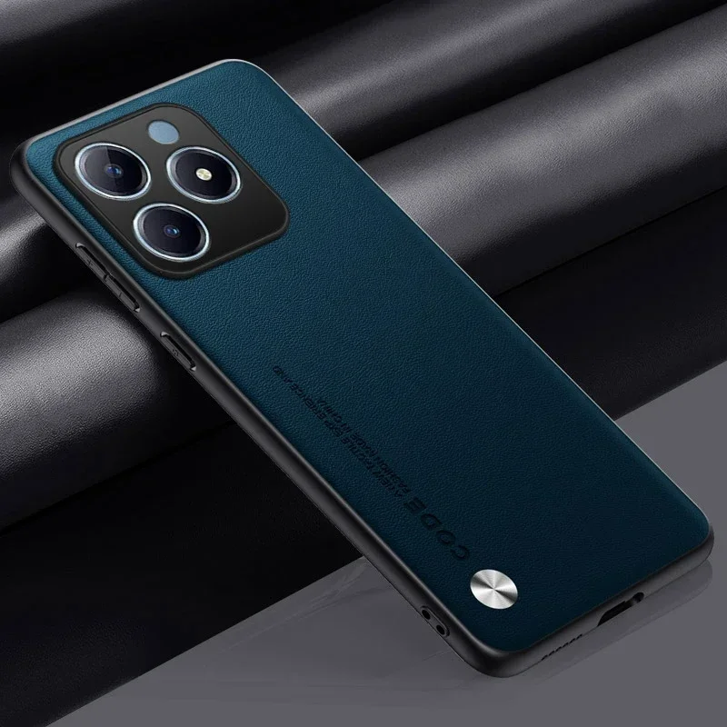 Luxury PU Leather Matte Silicone Full Protection Phone Case