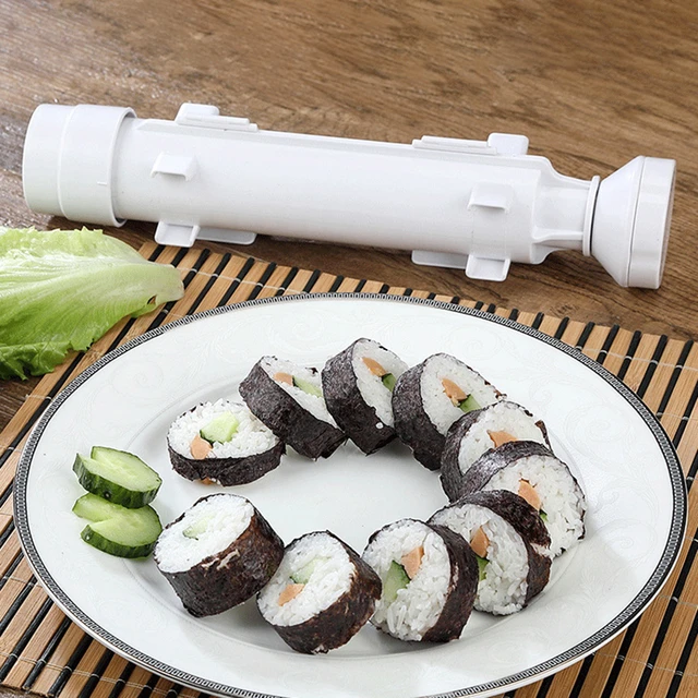 1Pc Multi-Functional Sushi Maker DIY Rice Rolling Mold Sushi Bazooka  Kitchen Sushi Making Kit Vegetable