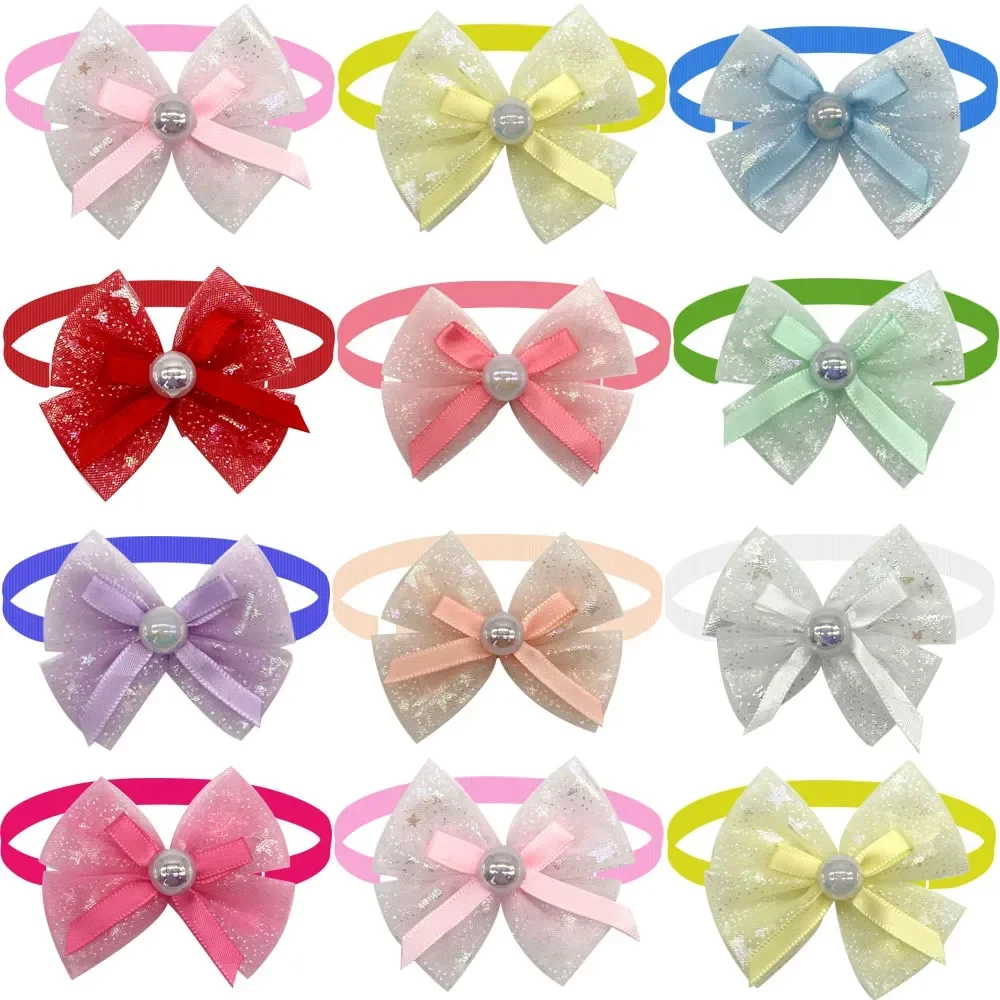 

50/100pcs Small Bowties Pet Tie Spring Supplies Bow Collar Accessories Dog Bowtie Dogs Puppy Cat