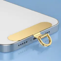 Universal Ultra - Thin Metal Phone Tether Lanyard - Durable Stainless Steel Hanging Strap - 3PCS (3 - Golden)