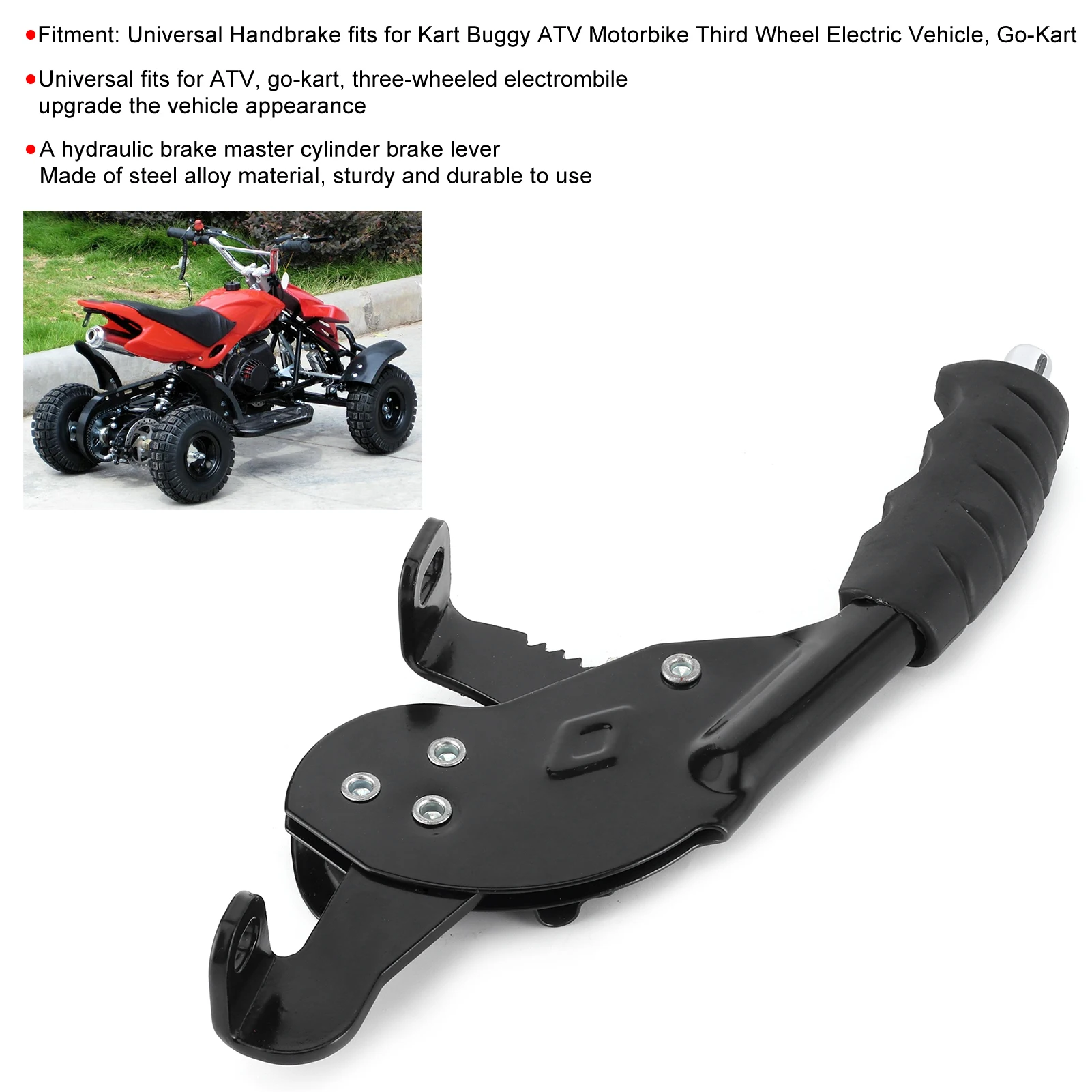 Universal Handle Front Brake Lever Handbrake Fit for Kart ATV Motorbike Third Wheel Electric Vehicle Car Accessories