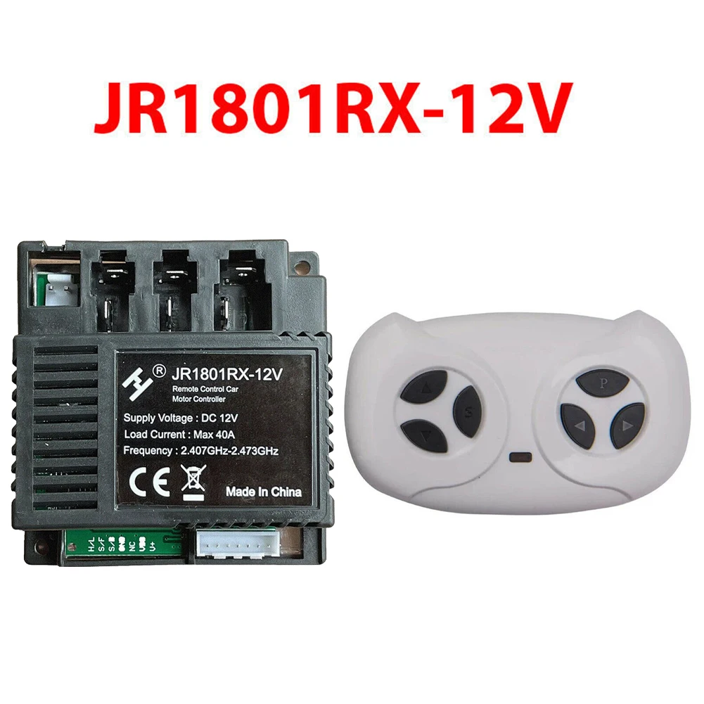 

VitalKos JR1801RX-12V Remote Control And Receiver(Optional) Of Children's Electric Car Bluetooth Ride On Car Replacement Parts