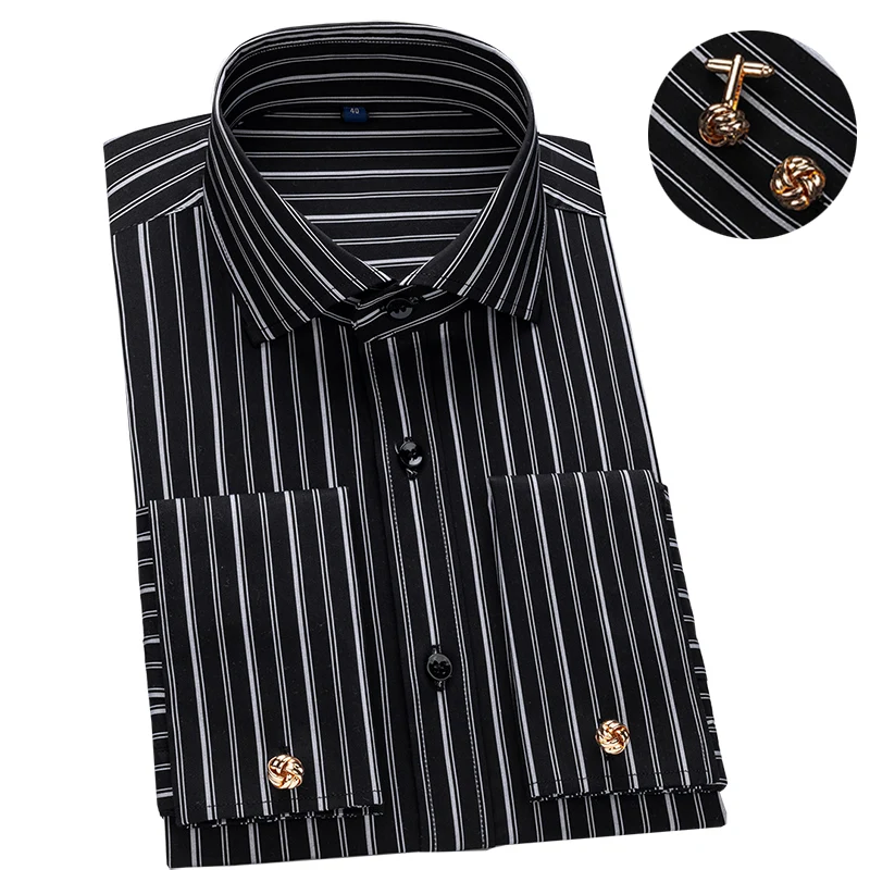 Chemise rayée oversize Femme - Rayé Noir
