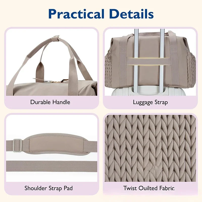 Mommy Diaper Bag Baby Stroller Organizer Backpack Large Capacity Outdoor Travel Maternity Bag with Insulated Pocket Changing Pad 4
