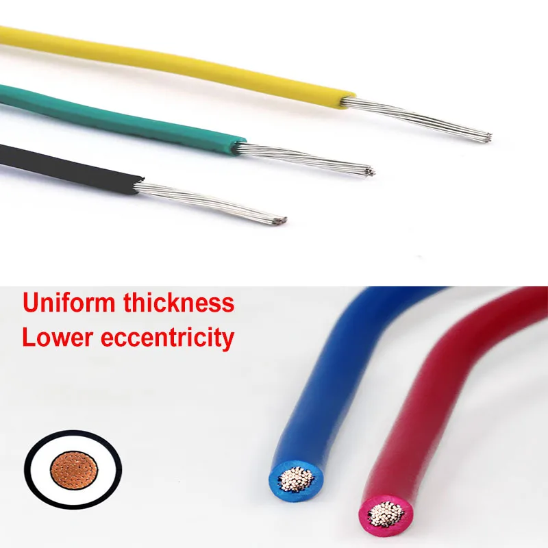 PVC 하이 퀄리티 DIY 연선 케이블 와이어 주석 도금 구리 와이어, AWM 1007, 30 28 26 24 22 20 18 16 AWG (5 색 세트)