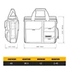 ToughBuilt TB-EL-1-M2 Quick Access Laptop Bag + Shoulder Strap - Medium Tools Packaging Bag 2