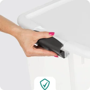 latching storage bin
