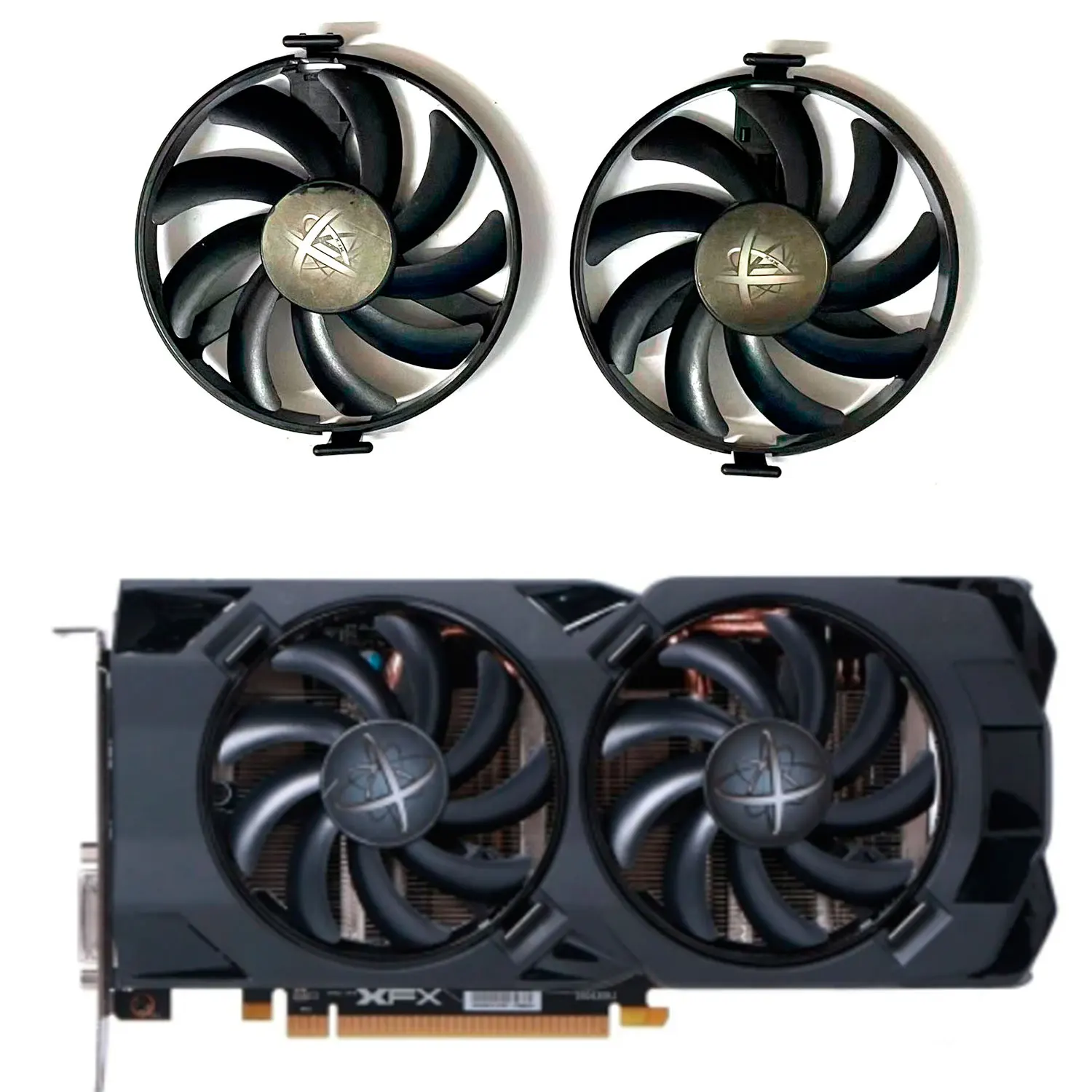 Новый вентилятор для графического процессора 85 мм, стандартный вентилятор AMD RX480 470 580 для графического процессора XFX Radeon RX 480 470 470D RS, охлаждающий вентилятор для графической карты Black Wolf Новый вентилятор для графического процессора 85 мм, стандартный вентилятор AMD RX480 470 580 для графического процессора XFX Radeon RX 480 470 470D RS, охлаждающий вентилятор для графической карты Black Wolf