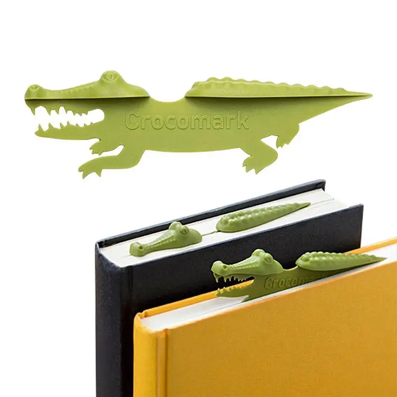 Kids Bookmark Creative Crocodile Bookmarker Reading Gift Book Accessories For Book Lovers Teachers Students Bookworms Readers