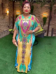 African Dresses for Women 2024 New Spring Africa Clothing Plus Size Elegant Evening Party Long Dress Dashiki Ankara Outfits Gown
