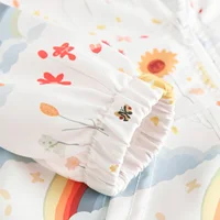 Sanlutoz Baby Coat Long Sleeve Little Kids Tops Zipper Autumn Baby Rainbow Pattern Clothing Hooded Cute 5