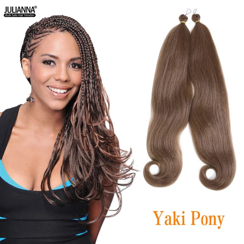Snowdrop Wholesale Synthetic Yaki Pony Braiding Hair Extensions Curly Ends Hair Weaving Attachments for Braids