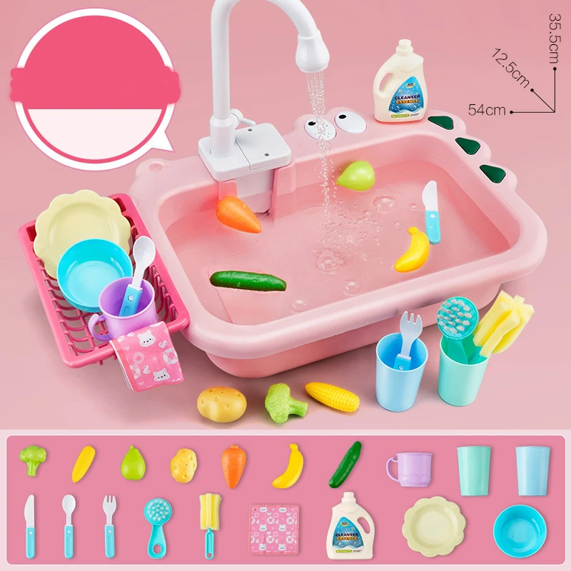 Lavello Giocattolo Con Acqua Corrente Per Bambini Dai 3 Anni