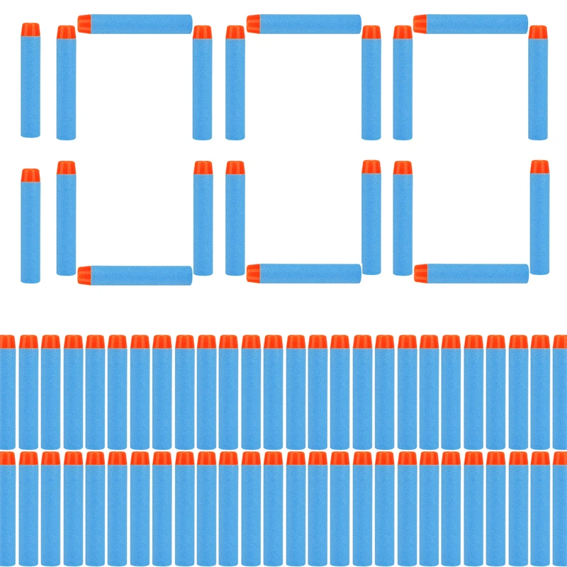 

Небесно-голубые пули с твердой круглой головкой 7,2 см для Nerf серии N-strike Elite бластеры из пены EVA запасные дротики детские игрушечные пистолеты аксессуары