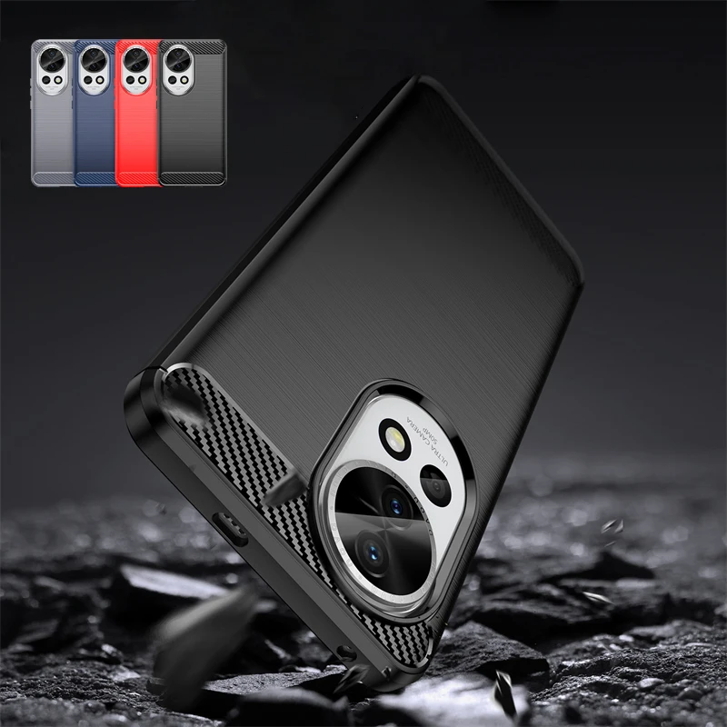 Shockproof Soft TPU Carbon Fiber Phone Case Cover - Enhanced Protection