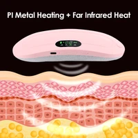 Period Cramp Massager Vibrating Heating Belt for Menstrual Waist Stomach Abdominal Warm Palace Belt 2