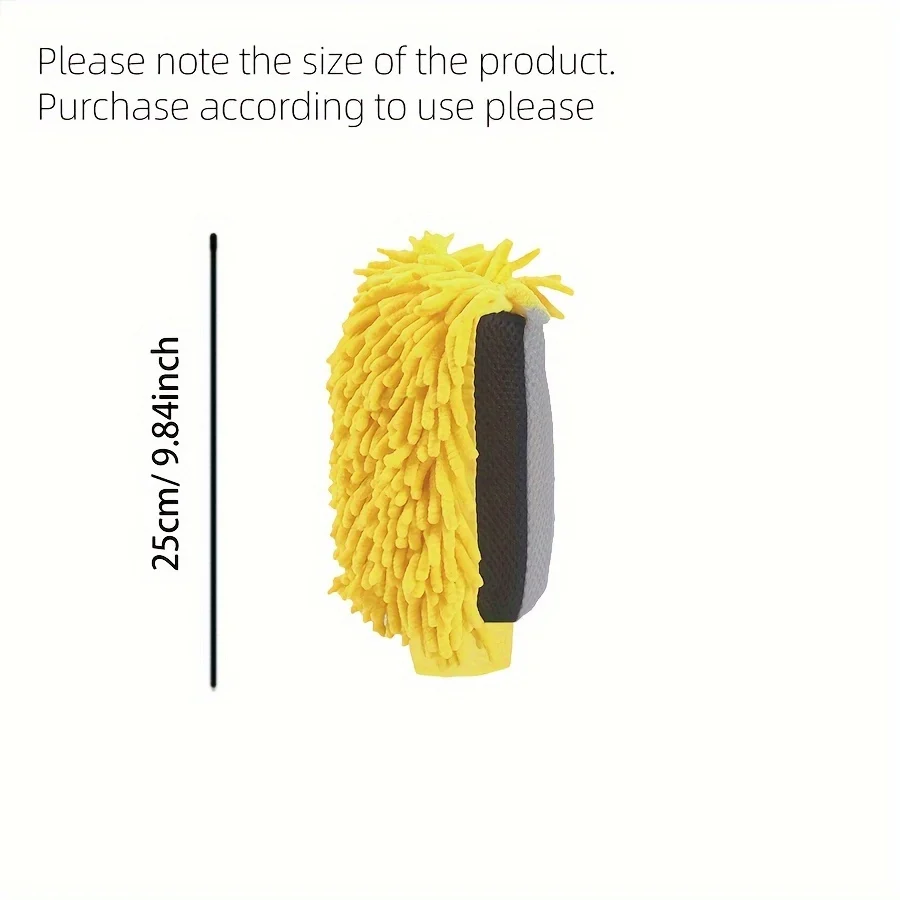 Waterproof Car Wash Microfiber Chenille Gloves Thick Car Cleaning Mitt Wax Detailing Brush Auto Care Double-faced Glove