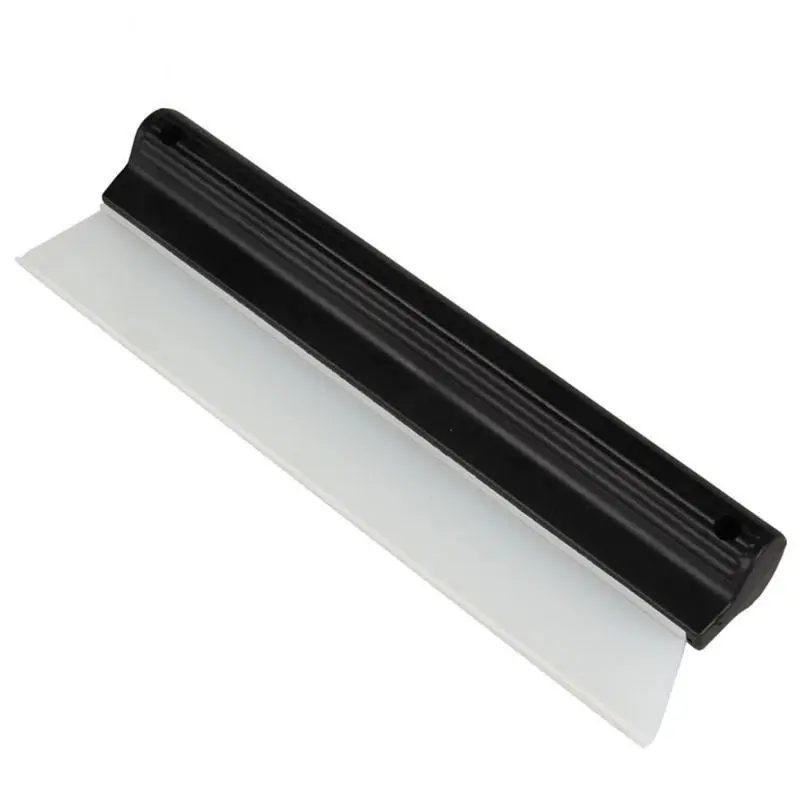 

Car Drying Squeegee Silicone Flexible Water Blade Portable Silicone Water Blade With Black Handle For Automotive Drying