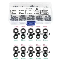 Fishing Rod Repair Kit with Mixed Size Guides and Tips (100pcs)