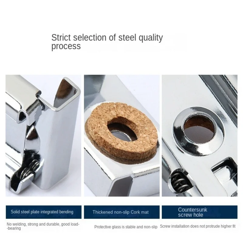 Kit De Suspension De Miroir Robuste, 10 Pièces, Clips De Fixation Pour Montage Mural, Trou