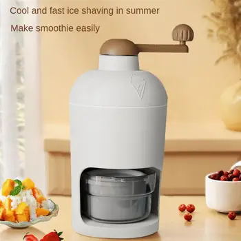Shaved Ice Machine Small Hand-cranked Ice Machine Practical Broken Hail Ice Machine Reusable Ice Crushers Kitchen Bar Tools 1