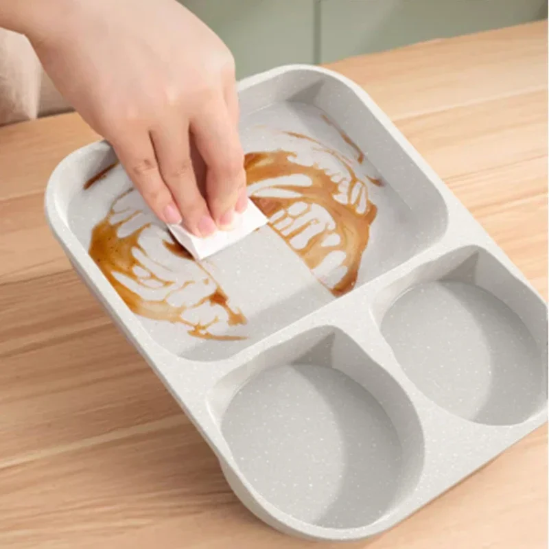 Medical Stone Egg Frying Pan Plus 3-in-1 Breakfast Pan Multi-functional Non-stick Steak Frying