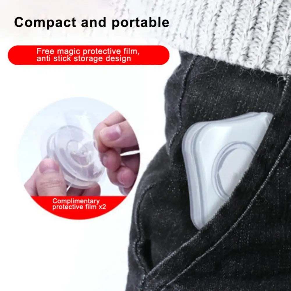 Dashboard Phone Holder 1/2/3PCS Nano Rubber Multi-Function Phone Holder For Wall Suction Car Phone Stand Cable Winder Strong Adsorption Gel Pad Desk