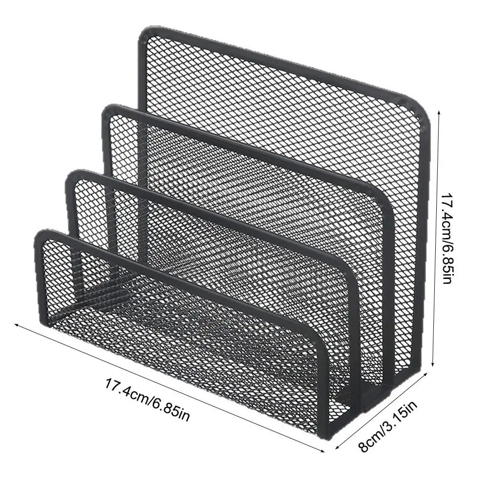 Compact Metal Mesh Desk Organizer