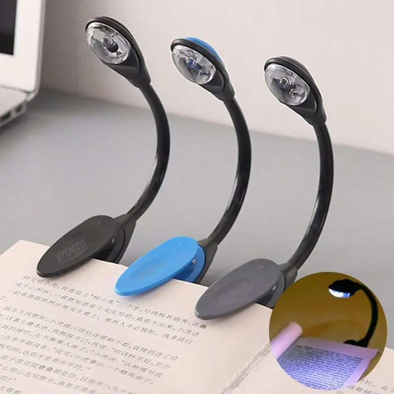 Book Light Mini Led Flexible Night Light Clip-On Desk Lamp Reading Lamp for Travel Bedroom Flexible USB LED Lights