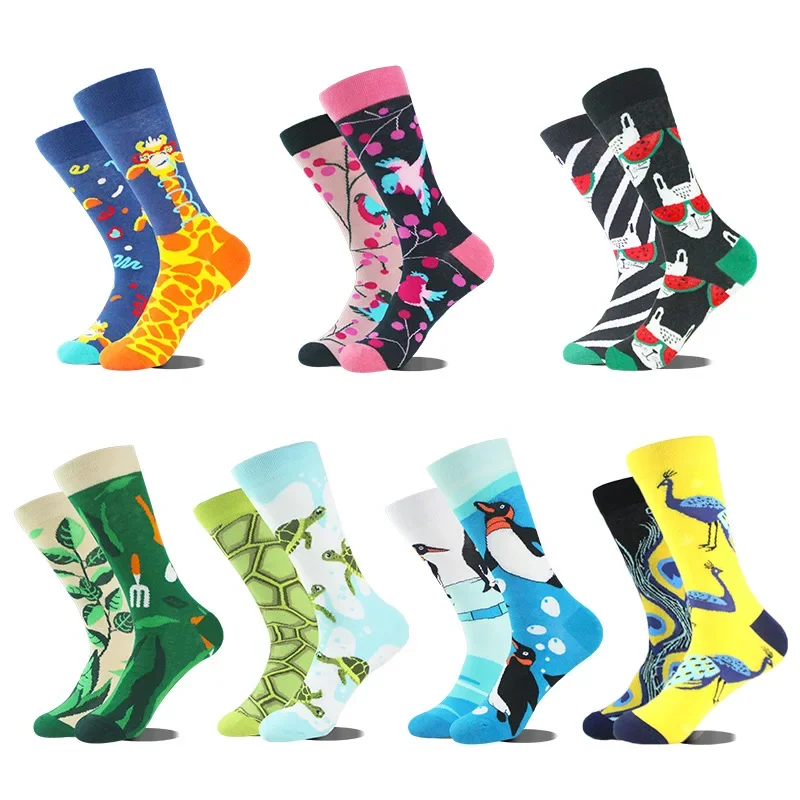 

Cute Women Socks Cartoon Animal Food Fruit Kawaii Funny Trendy Socks Happy Harajuku Casual Socks Autumn Spring Stocking