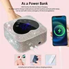 UV LED Nail Lamp 72W Rechargeable Cordless UV Light for Nails With Rhinestone Heart Shaped Manicure Pedicure Machine Nail Tools 5