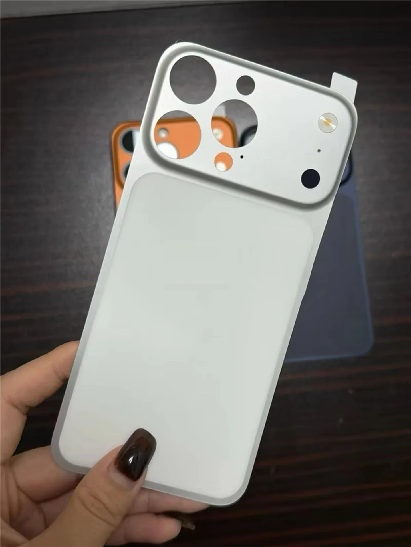 For IPhone 16 15 14 Pro Max Convert to 17 Pro Max Back Sticker Protection Cover Fake Camera Lens Protector