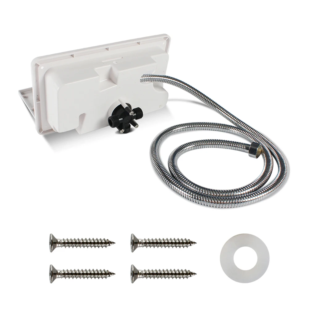 Adjustable RV External Exterior Shower Box Kit with Lock Boat Marine