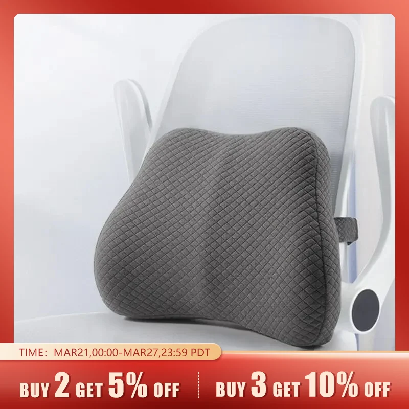 Cuscino Di Supporto Lombare Per Sedia Da Ufficio E Seggiolino Auto Cuscino Lombare In Memory Foam Perfettamente Bilanciato Cuscino Posteriore Multiuso