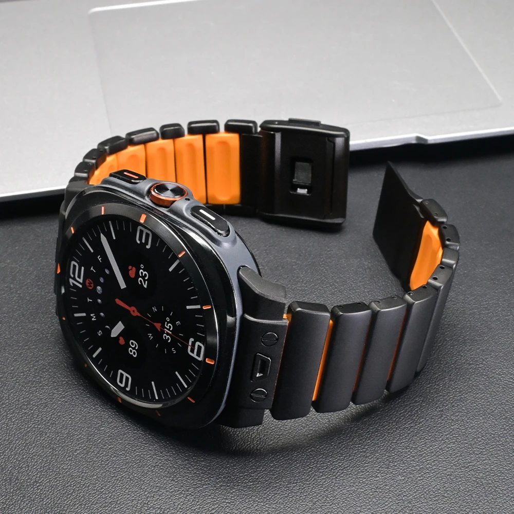 Luxury Titanium Strap for Samsung Galaxy Watch Ultra 2025 Ultra2 Rubber Business Band for GALAXY WATCH ULTRA 47mm 2024 Watchband