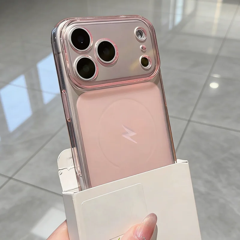 Luxury Ultra Slim Matte Transparent TPU Case - Soft Simple Large Window Cover