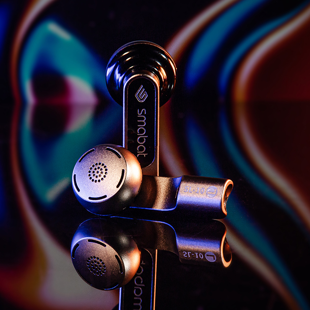 Smabat SL10 Earbud Dual Dynamic Driver HiFi Music Wired CNC Metal Earphone 3.5mm/CX31993 Type-C Plug Detachable MMCX Connector