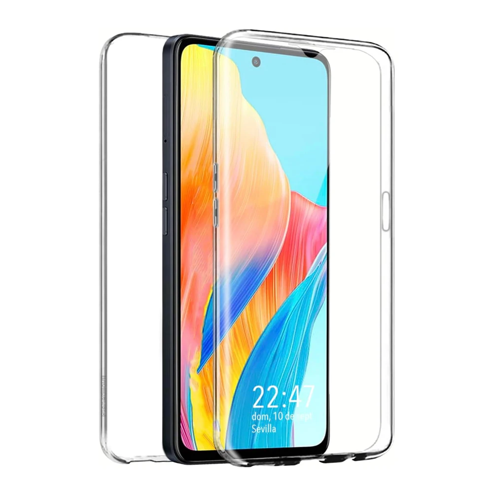 JC Funda trasera de silicona con anillo transparente / OPPO A94