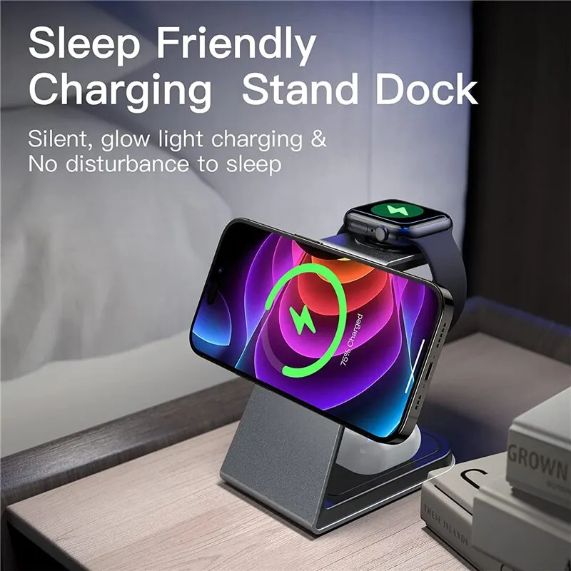 In Magnetic Wireless Charger Stand Transparent For iPhone 12