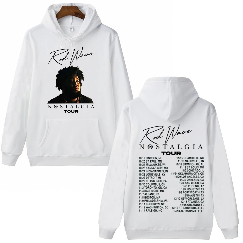 Rod Wave Tour Nostalgia Hoodie Man Woman Harajuku Pullover Tops Streetwear Fans Gift