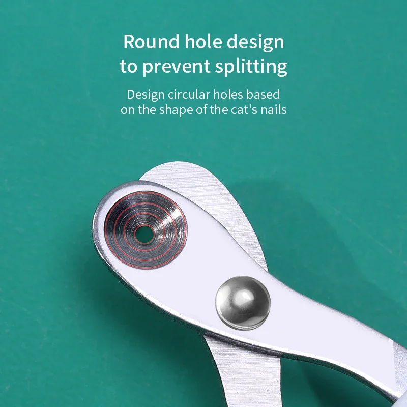 Professional Dog Nail Clippers Pet Nail Scissor Ergonomic Anti-slip Double Circular Cut Hole Puppy Pet Nail Cutter Cat Grooming Tool for Kitten