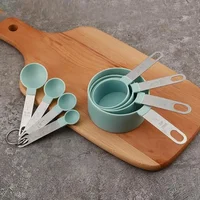 1set Measuring cup and spoon set, stainless steel, suitable for dry and liquid ingredients 2