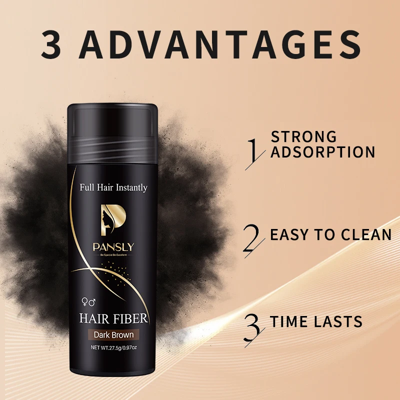 2 Colors Hair Fibers Keratin 27.5g Hair Building Fibers Thickening Spray Loss Products Instant Regrowth Powders
