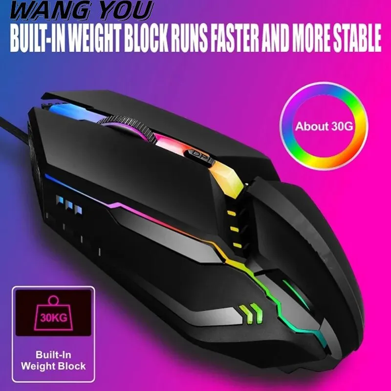 X3 Wired USB LED Luminous Game Competitive Computer Adjustable DPI Mouse For Office Lol Mobile Game gaming mouse,wired mouse