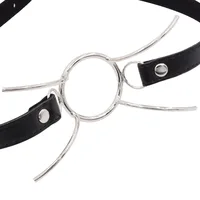 Oraler Fixierungsring, verstellbar, PU-Leder, Flirten, Sexspielzeug, O-Ring, offener Mund, Knebel, Sexspielzeug, Paare, Rollenspiel, BDSM, Bondage, sexuell 4
