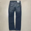 Vintage Jeans Straight Low Waist Pants Embroidery Figure Fashion Blue Jeans High Street Y2K Classic Hip Hop Couples Streetwear 2