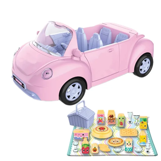 Camping Sports Car Play House Amusement Park Anime Family Roles Cartoon Convertible Toys Cars Pvc Model Kids Birthday Gift Set 3